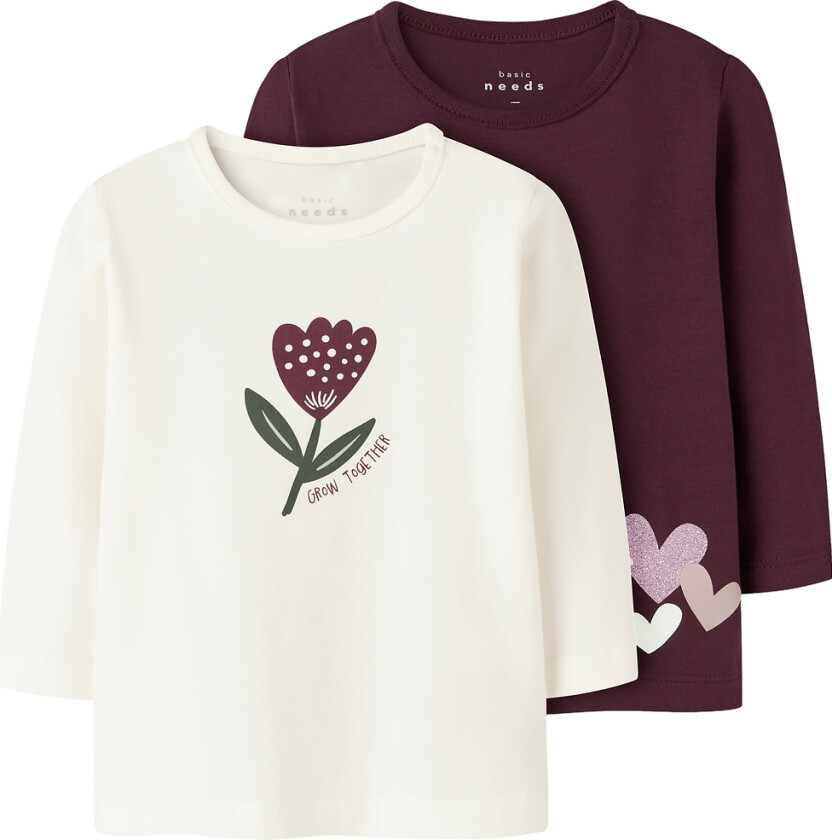 Genser - 2-pack - NbfVubie - Fig/Cloud Danser - - 56 - Genser