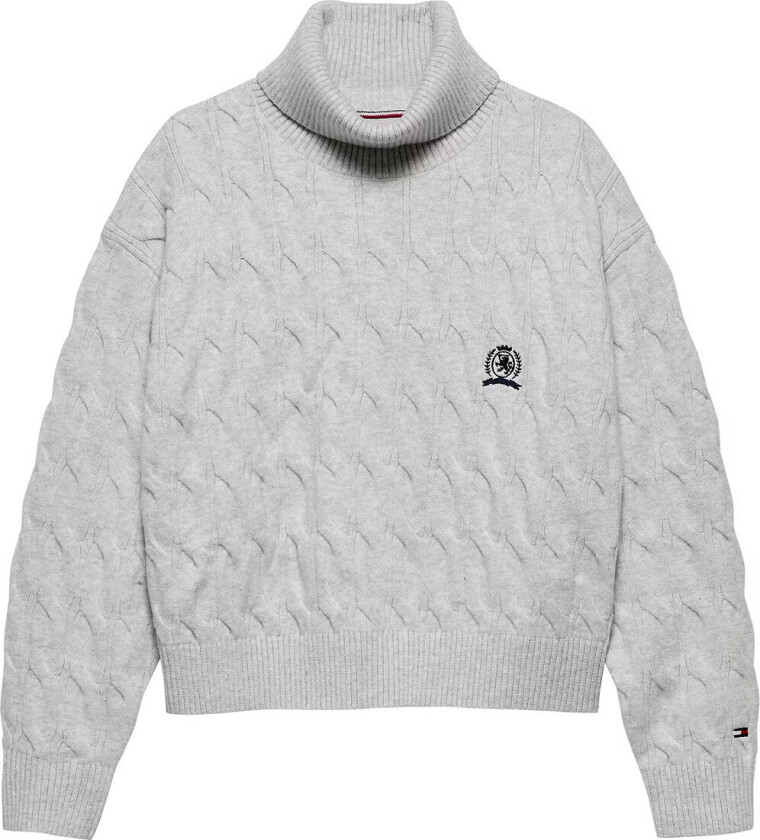 Genser - Strikk - Lysegrå Melert - - 10 år (140) - Genser