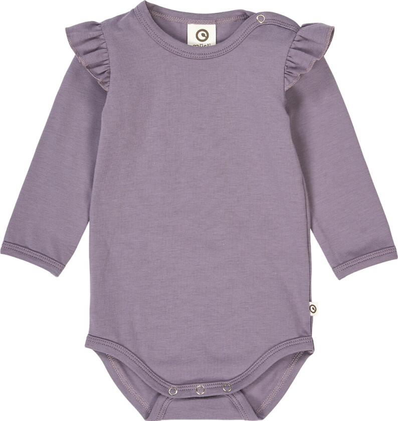 Body I/e - Cozy Meg Frill - Lilac Tåke - - 68 - Langermet Body