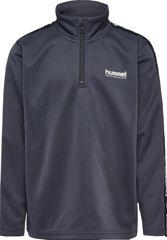 Genser - hmlJR Goal Tape Halv glidelås - Ebony - - 4 år (104) - Genser