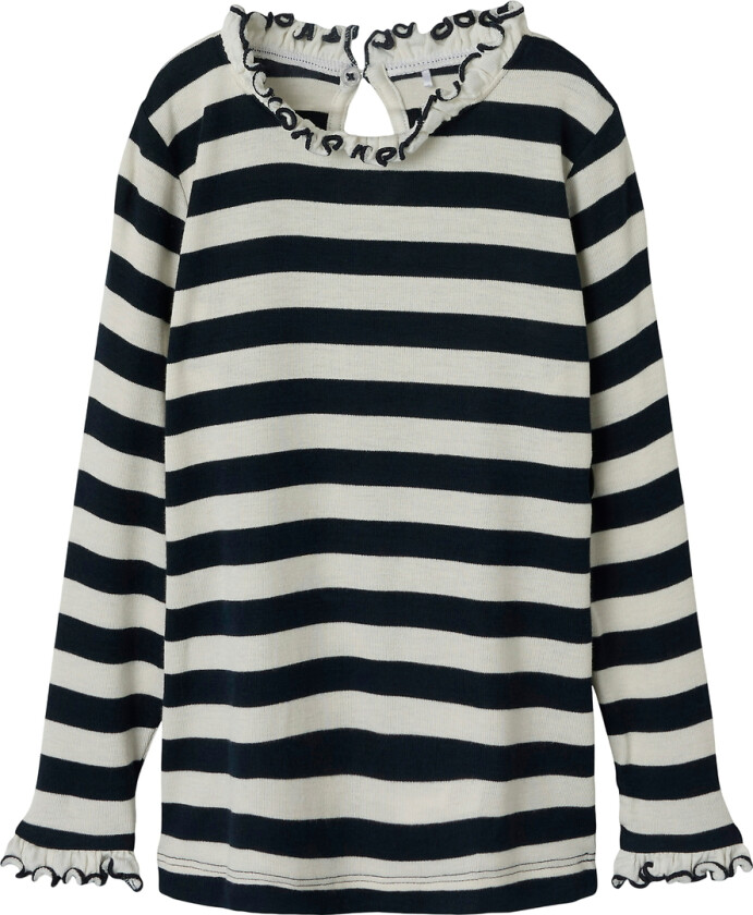 Genser - NmfPrakula - Dark Sapphire/Bright White - - 5 år (110) - Genser