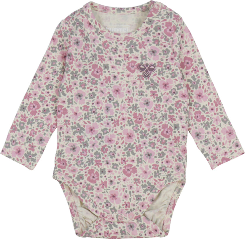 Body I/e - hmlMini Flower - Rosa Nektar - - 3 år (98) - Langermet Body