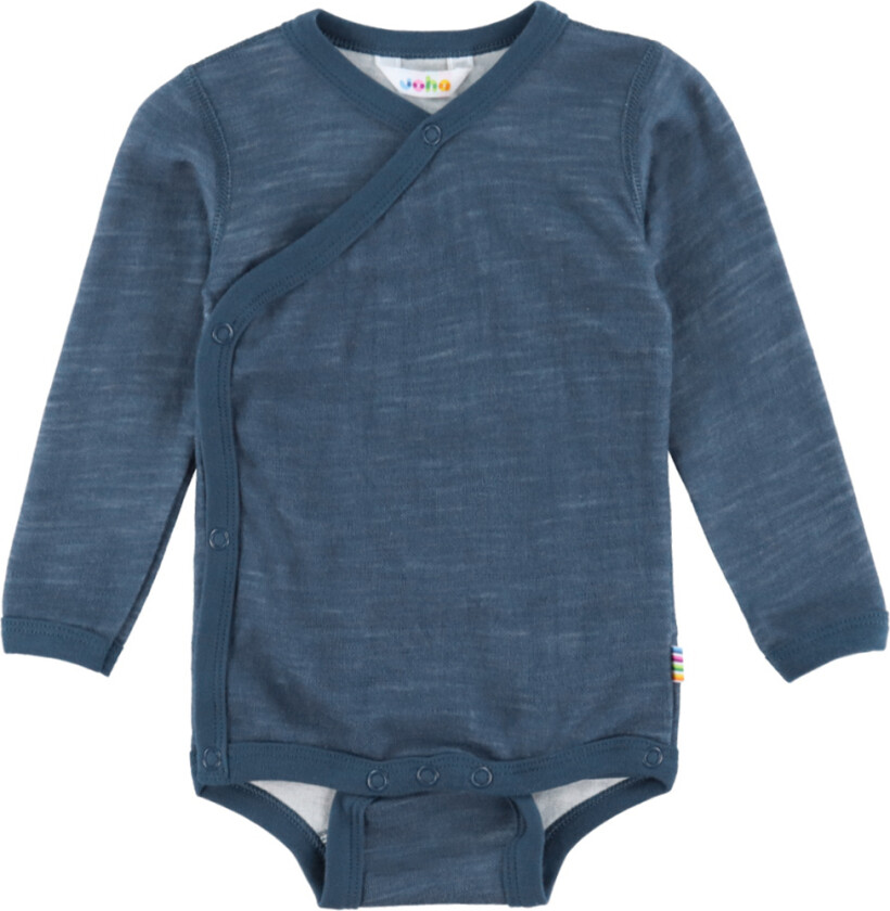 Omslagsbody I/e - Ull/Bambus - Dark Denim - - 80 - Langermet Body