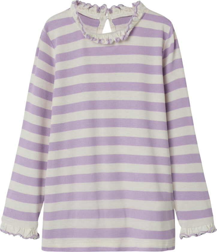 Genser - NmfPrakula - Lavendula/Bright White - - 3 år (98) - Genser