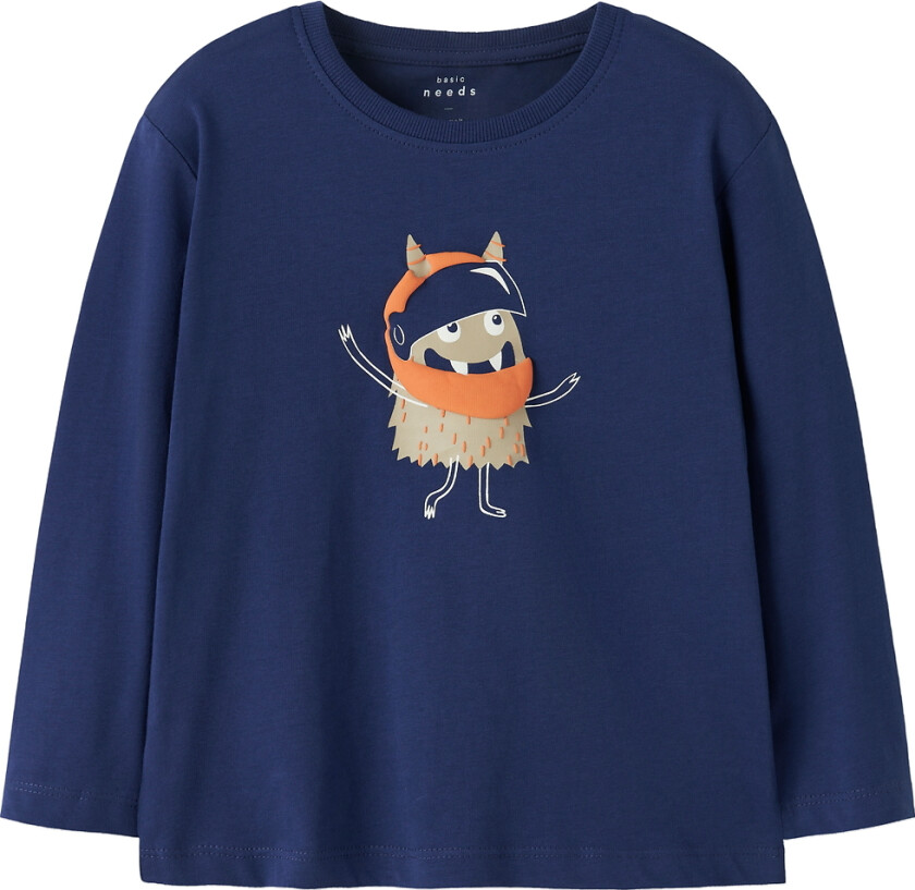 Genser - NmmVagno - Blåkopi/Ror - - 6 år (116) - Genser