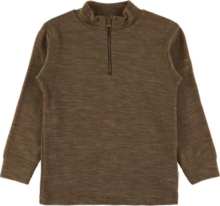 Genser - Ull/Silke - Brun Melert - - 160 - Genser