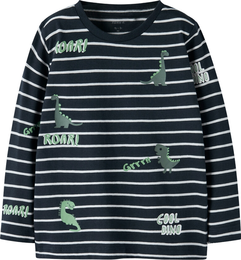 Genser - NmmPtenne - Dark Sapphire m. Dinosaurer - - 2 år (92) - Genser