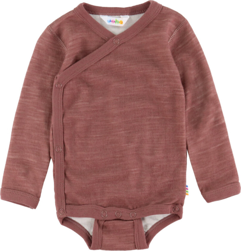 Omslagsbody I/e - Ull/Bambus - Mørk Rose - - 50 - Langermet Body