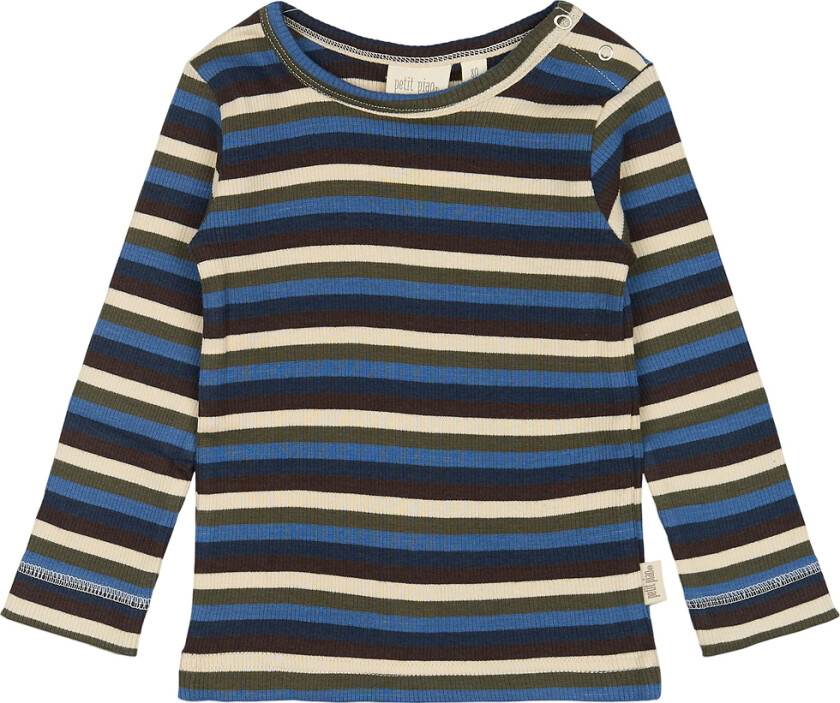 Genser - Rib - Modal - Sant Navy/Multi Stripe - - 1 år (80) - Genser