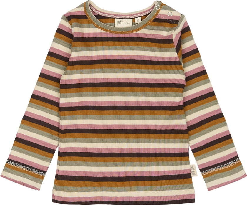 Genser - Rib - Modal - Nostalgisk Rose/Multi Striped - - 7 år (122) - Genser