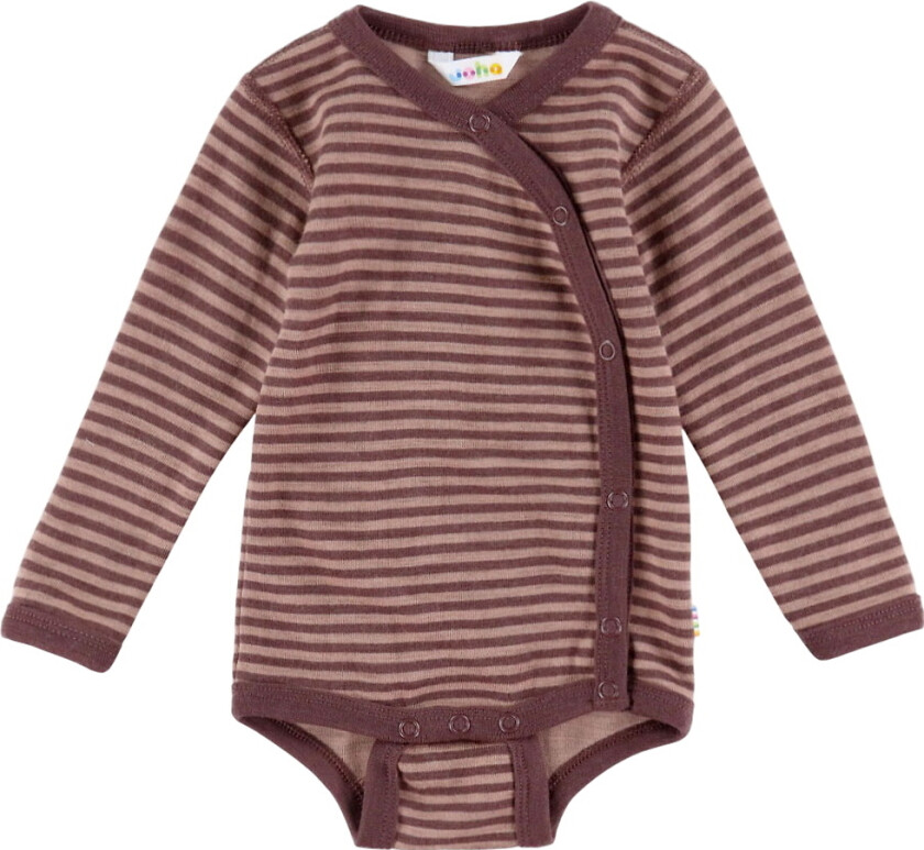 Omslagsbody I/e - Ull - Rose m. Striper - - 40 - Langermet Body