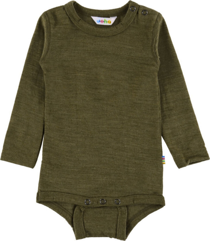 Body I/e - Ull - Mose Grønn - - 70 - Langermet Body