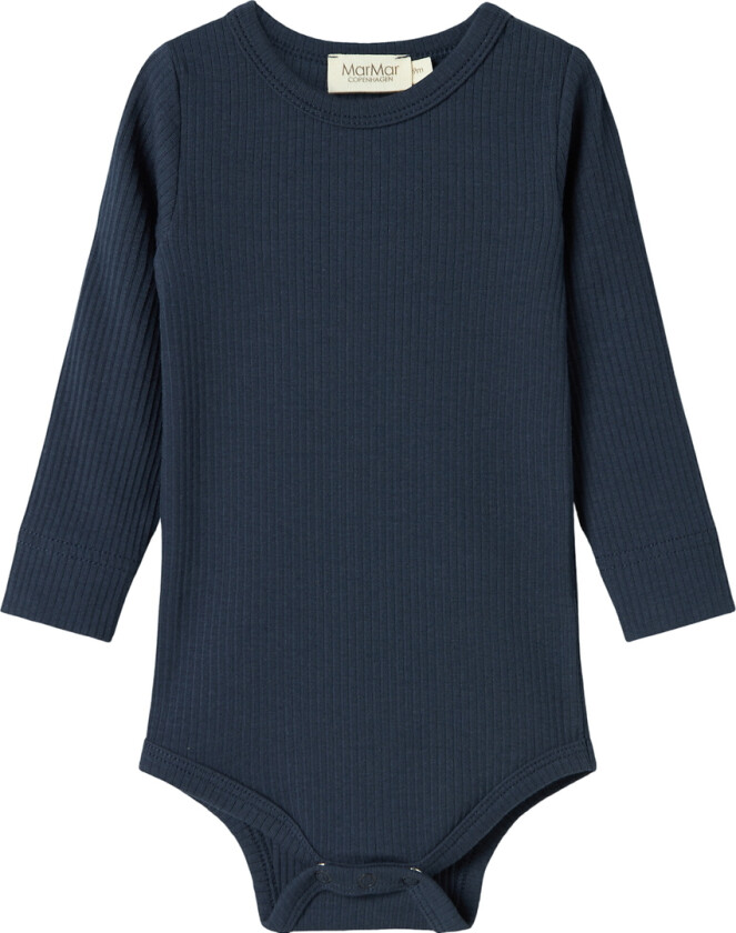 Body I/e - Rib - Plain - Pilot Navy - - 2 år (92) - Langermet Body