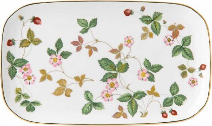 W Strawberry Sandwich Tray 25cm / 10in