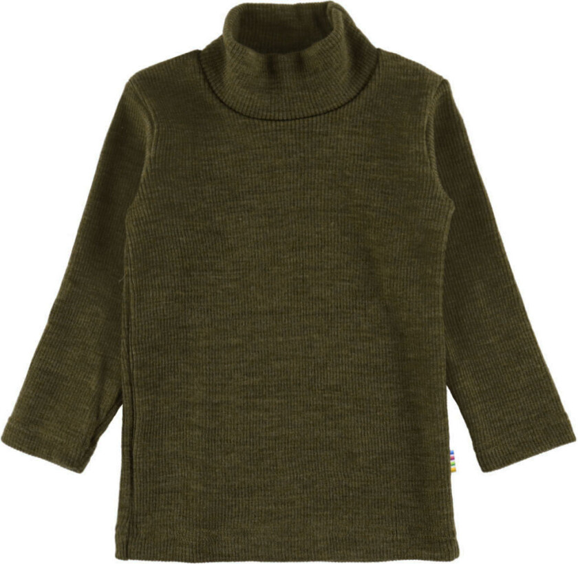 Genser - Rib - Ull - Mose Grønn - - 130 - Genser