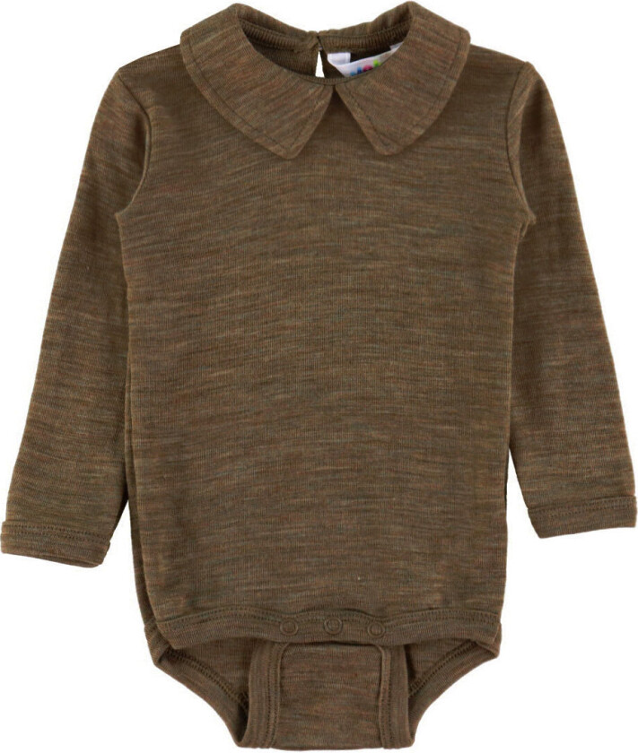 Body I/e - Ull/Silke - Brun Melert - - 50 - Langermet Body