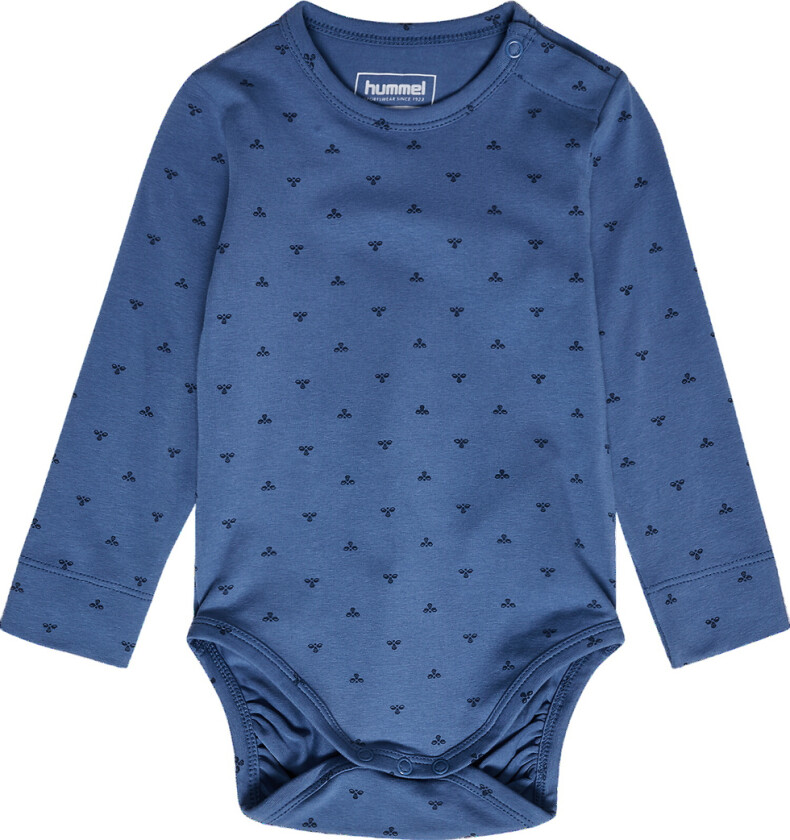 Body I/e - HmlMini Bee - Nederlandsk Blue m. Logo - - 1 år (80) - Langermet Body