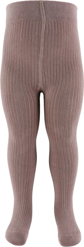 Strømpebukser - Rib - Mauve - - 56/62 - Strømpebukser
