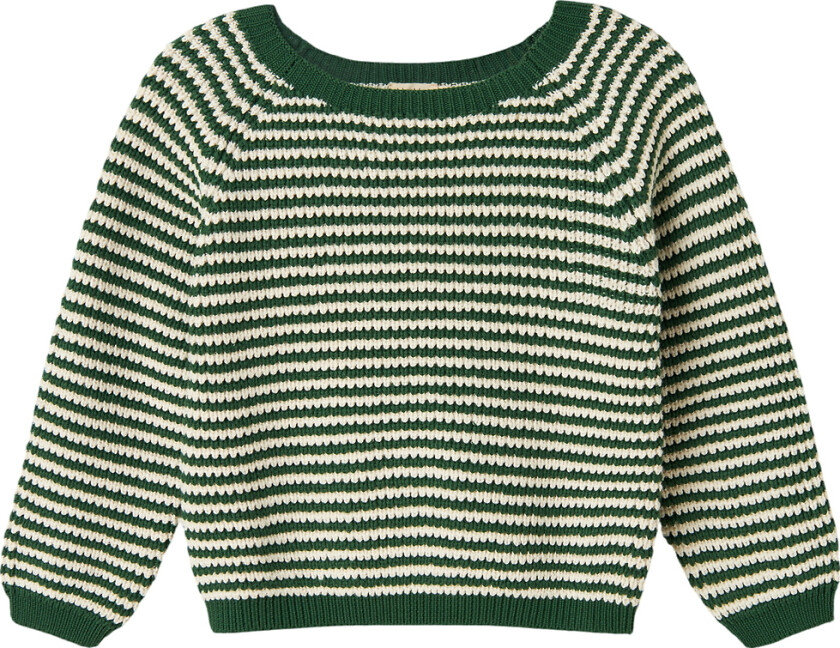 Genser - Strikk - Torino - Garden Green Stripe - - 8-9 år (128-134) - Genser