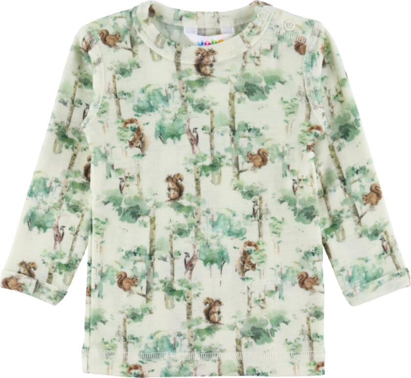 Genser - Ull - Off White m. Trær - - 60 - Genser