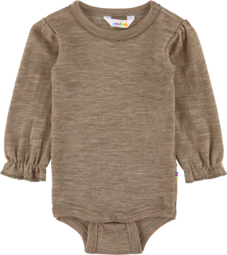 Body I/e - Ull/Silke - Beige Melange - - 50 - Langermet Body