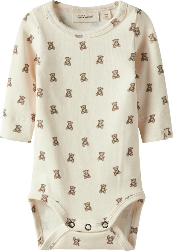 Lil' Atelier Body I/e - Noos - NbnGayo - Turteldue/Teddybjørn - Lil Atelier - 1 år (80) - Langermet Body