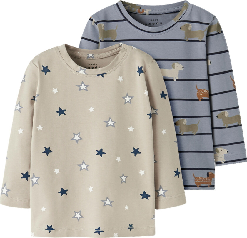 Genser - 2-pack - NbmVacion - Tradewinds/Island Fossil - - 74 - Genser