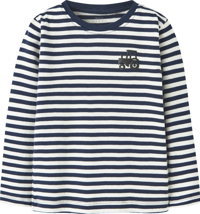 Genser - Slim - NmmVilly - Navy Blazer/Tractor - - 5 år (110) - Genser