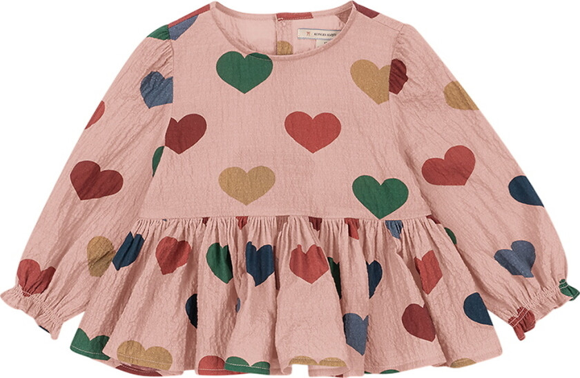 Genser - Elin - Coeur Rose Colore - - 7-8 år (122-128) - Genser