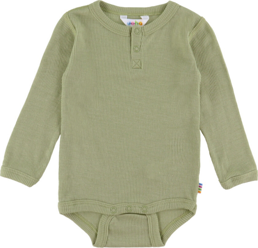 Body I/e - Rib - Ull/Silke - Grønn - - 50 - Langermet Body