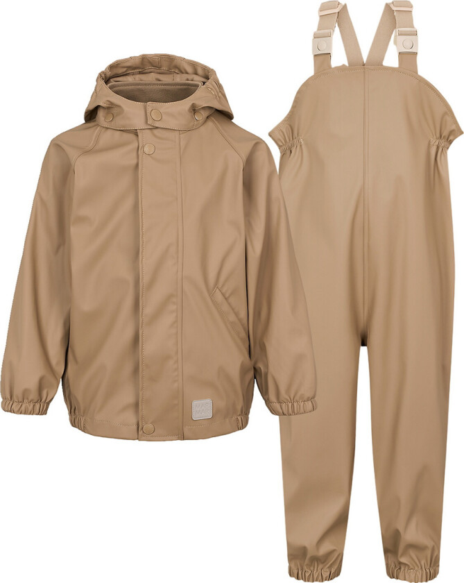 Regntøy m. Seler - PU - Oddy - Sepia Brown - - 1 år (80) - Regntøy