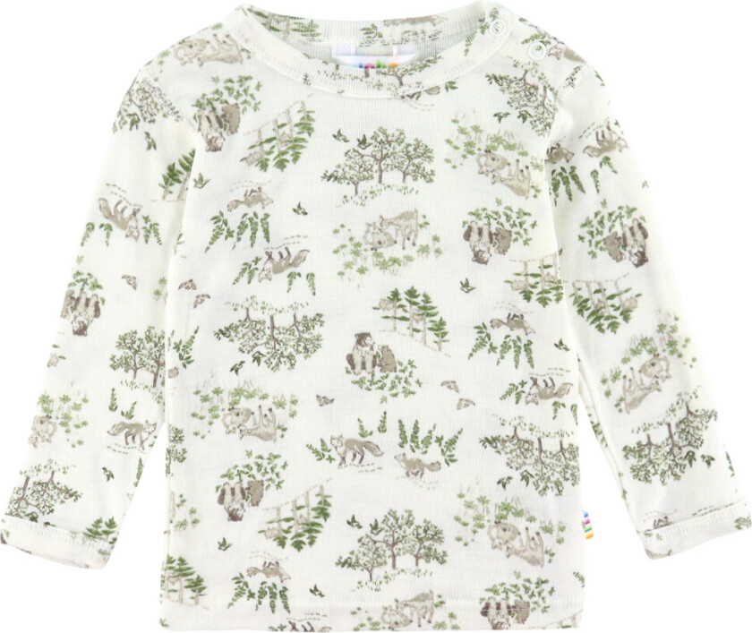 Genser - Ull/Silke - Off White m. Trær - - 60 - Genser