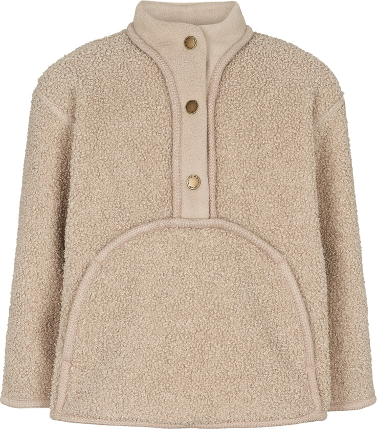 Fleecejakke - Joy - Oyster Grey - - 10 år (140) - Fleecejakke