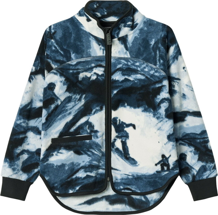 Fleecejakke - Ulani - Kunstnerisk Mountains - - 12 år (152) - Fleecejakke