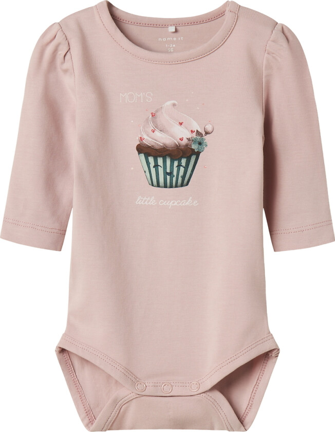 Body I/e - NbfNucake - Blank Lilac m. Trykk - - 56 - Langermet Body