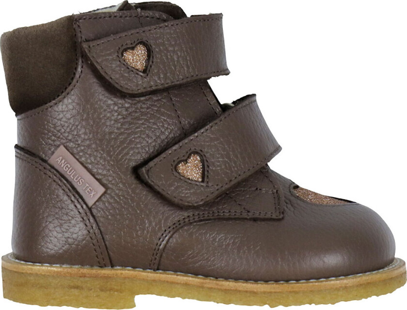 Vintersko - Tex - Dark Taupe/Mandel Glitter - - 24 - Vinterstøvler