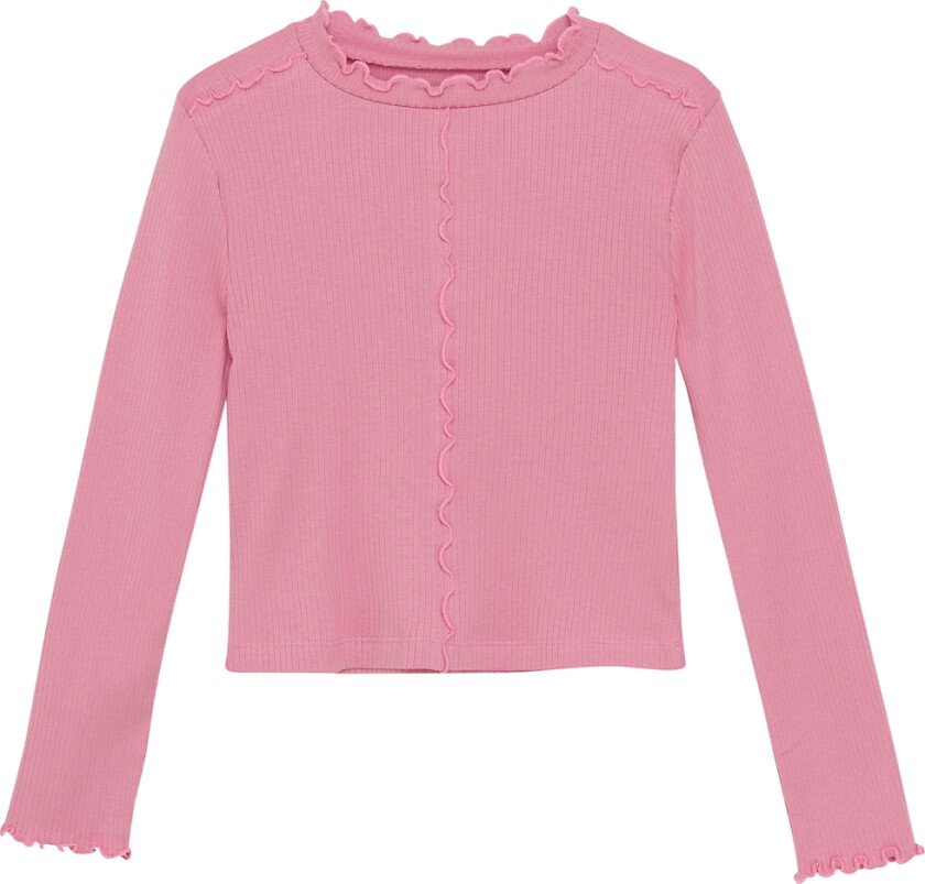 Genser - Rib - Modal/Bomull - Wild Rose - - 8 år (128) - Genser