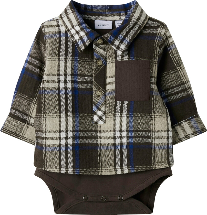 Skjorte I/e - NbmNoland - Delicioso - - 1½ år (86) - Langermet Body