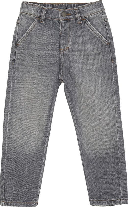 Jeans - Light Grey Denim - - 7 år (122) - Jeans