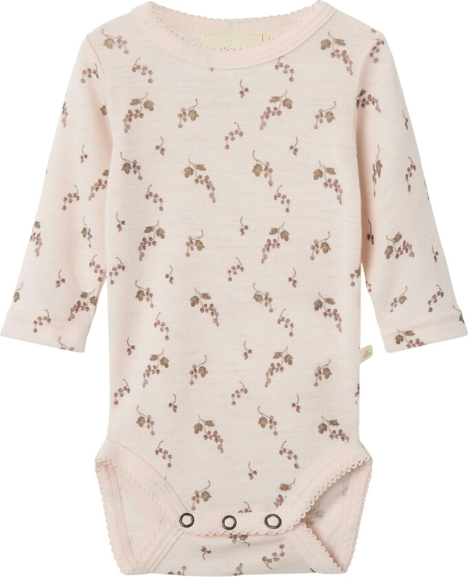 Lil' Atelier Body I/e - Ull - Noos - NbfNoel - Morganitt/Berry - Lil Atelier - 1½ år (86) - Langermet Body