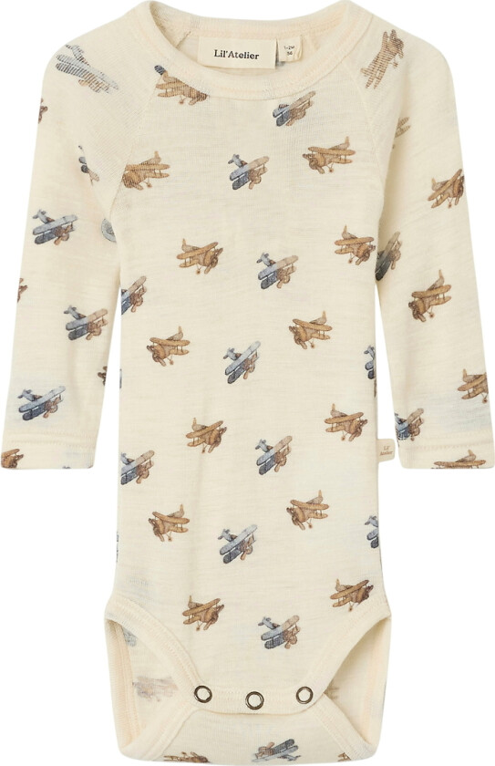 Lil' Atelier Body I/e - Ull/Modal - Noos - NbmNalu - Turtledove/ - Lil Atelier - 62 - Langermet Body