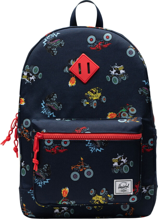 Ryggsekk - Heritage Ungdom - 26 L - Monster Trucks - - OneSize - Ryggsekk