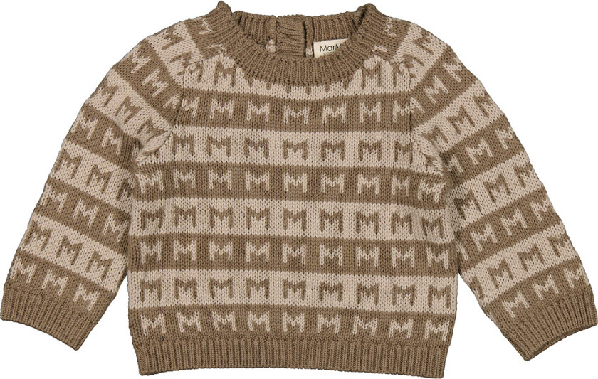 Genser - Bomull/Ull - Talmi - Terre Stripe - - 3 år (98) - Genser