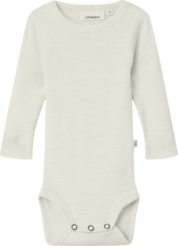 Lil' Atelier Body I/e - Ull/Modal - Noos - Rib - NbnNalu - Turtl - Lil Atelier - 1 år (80) - Langermet Body