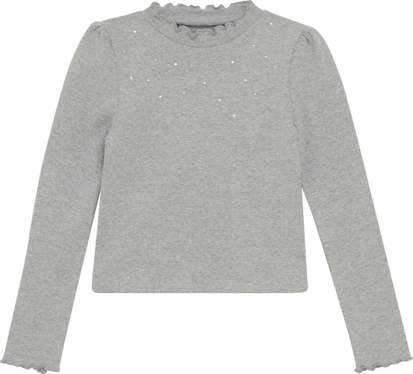 Genser - Rib - Light Grey Melange - - 12 år (152) - Genser