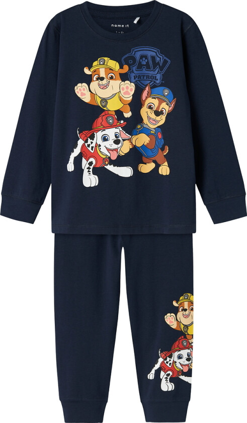 Bilde av Pysjamas - 2 Deler - NmMarlo - Paw Patrol - Navy Blazer - - 7-8 år (122-128) - 2-delt nattøy