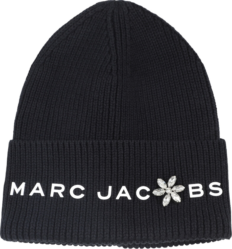 Little Marc Jacobs Lue - Strikk - Svart m. Rhinestone - Marc Jacobs - 56 cm - Lue