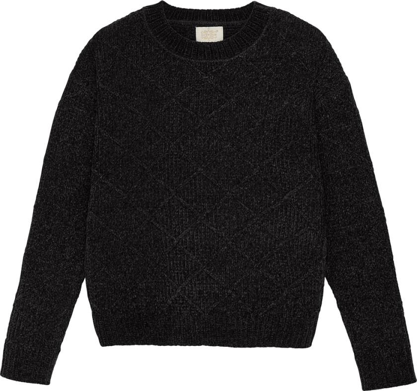 Genser - Strikk - Svart - - 7-8 år (122-128) - Genser