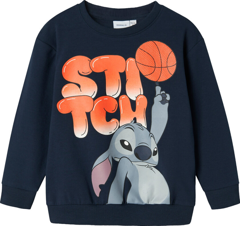 Collegegenser - Stitch - NmmAnt - Navy Blazer - - 3 år (98) - Collegegenser