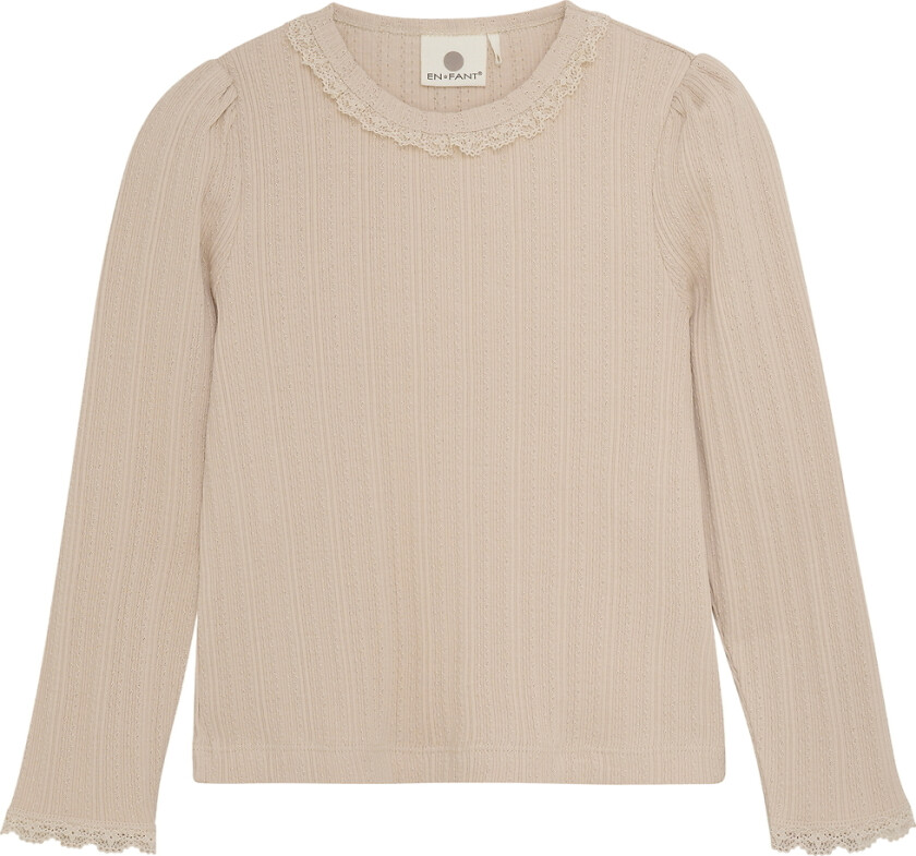 Genser - Rib - Fransk Oak m. Hullmønster - - 4 år (104) - Genser